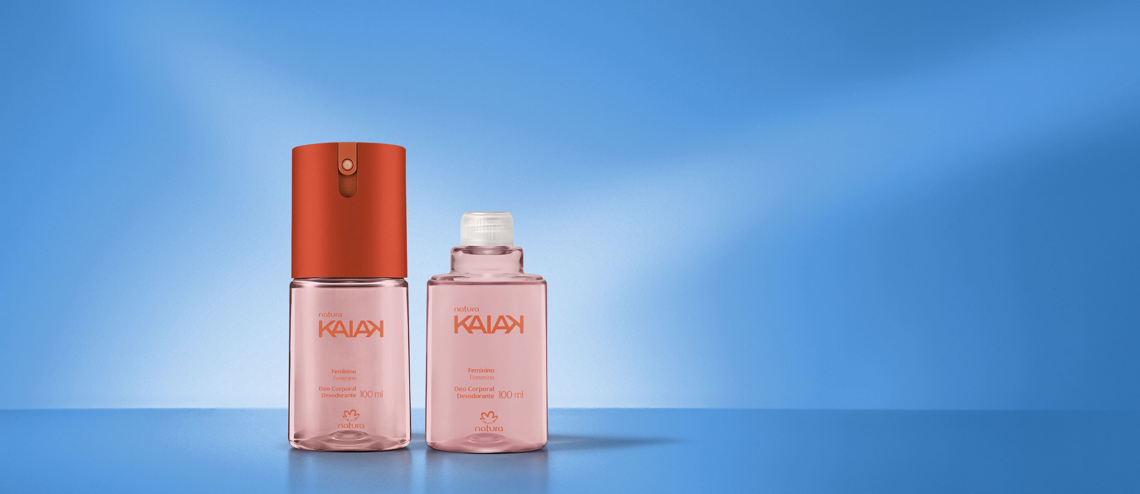 Kit Desodorante Corporal Natura Kaiak Feminino com Refil (2 produtos)