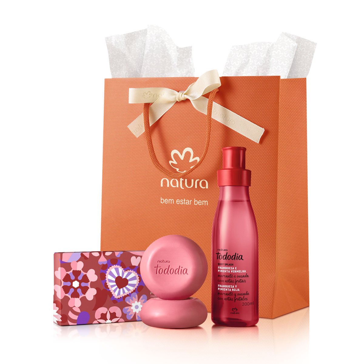 Presente Dia dos Namorados Natura Tododia Framboesa e Pimenta Vermelha