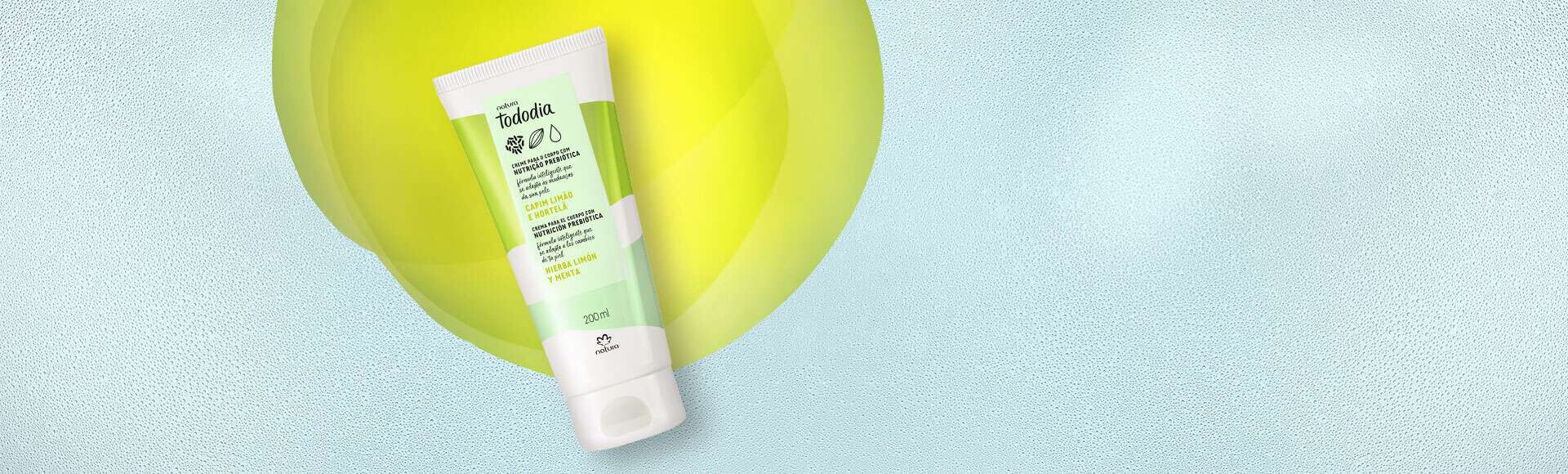 Creme Desodorante Nutritivo Para o Corpo Tododia Capim Limão e Hortelã