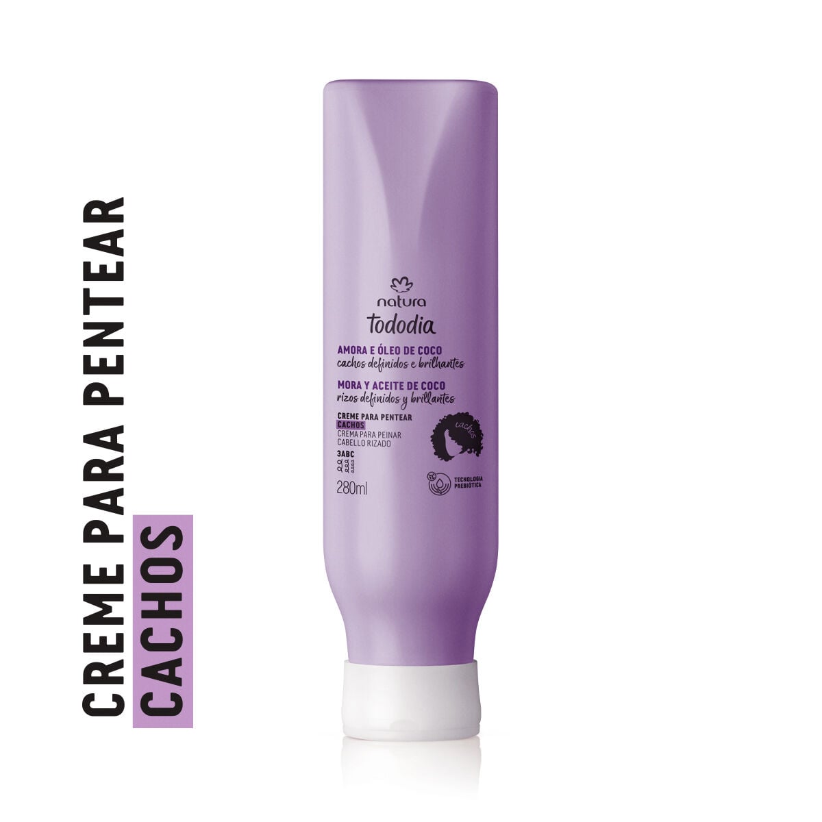 Creme para Pentear Cachos Tododia Amora e Óleo de Coco 280 Ml