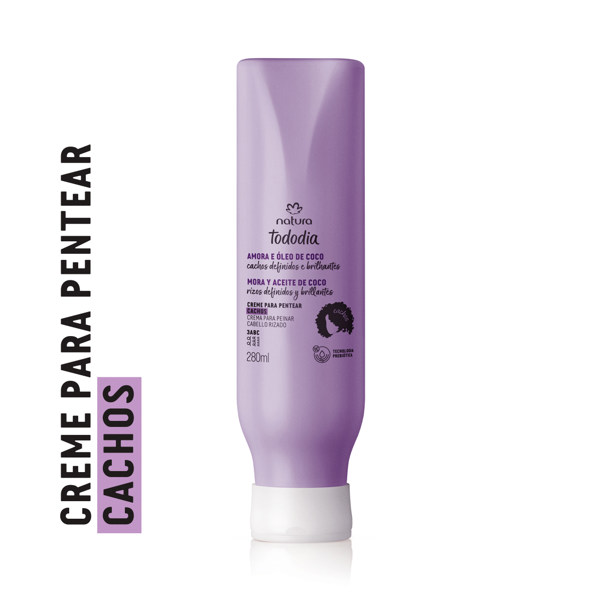 Creme para Pentear Cachos Tododia Amora e Óleo de Coco 280 ml