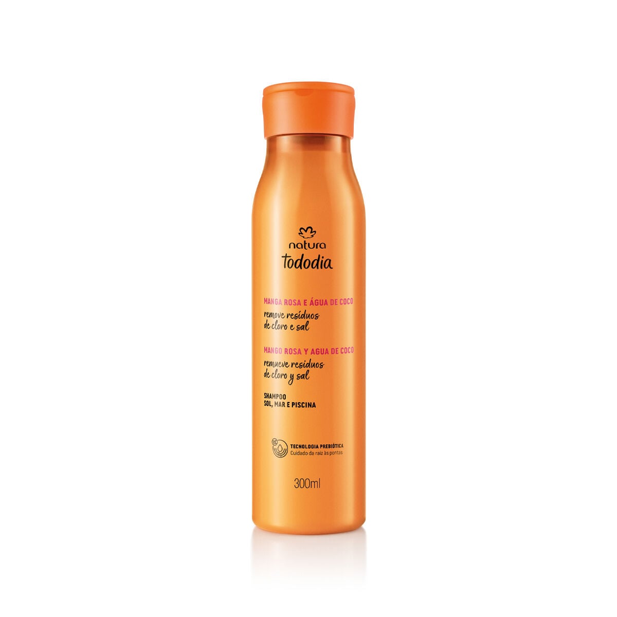 Shampoo Sol, Mar e Piscina Tododia Manga Rosa e Água de Coco 300 Ml
