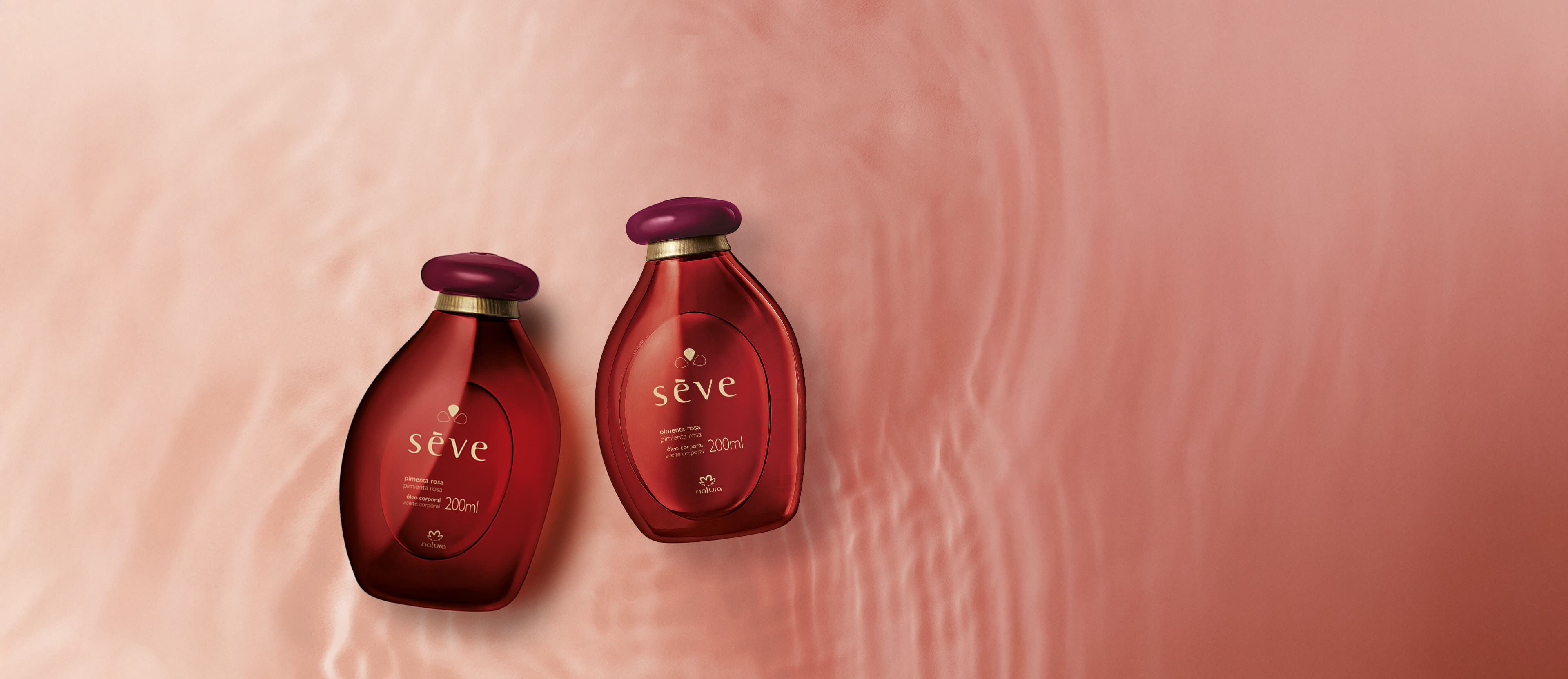 Kit Óleo Desodorante Corporal Sève Pimenta Rosa (2 unidades)