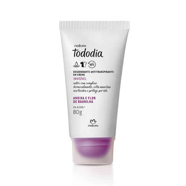 Desodorante Antitranspirante em Creme Tododia Ameixa e Flor de Baunilha