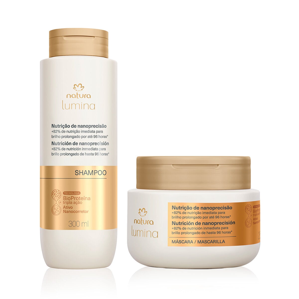 Kit Natura Lumina Nutricao e Nanoprecisao Shampoo e Máscara (2 Produtos)