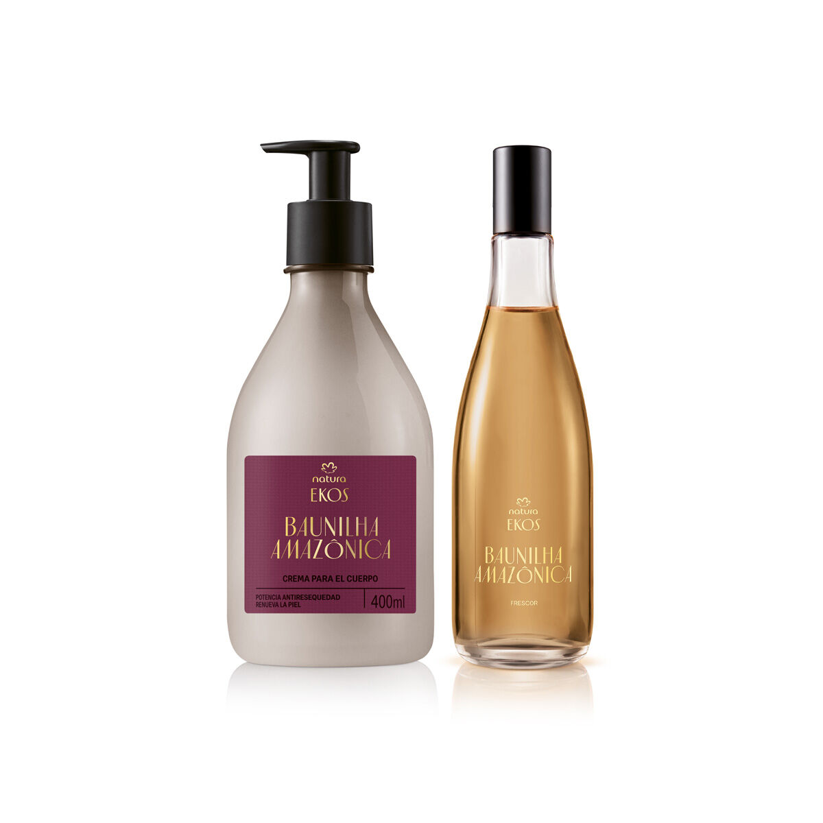 Kit Ekos Creme para o Corpo e Colônia Baunilha Amazônica (2 produtos)