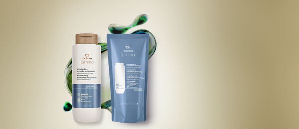 Kit Shampoo Purificante Lumina para Hidratação e Proteção Antipoluição com Refil (2 produtos)
