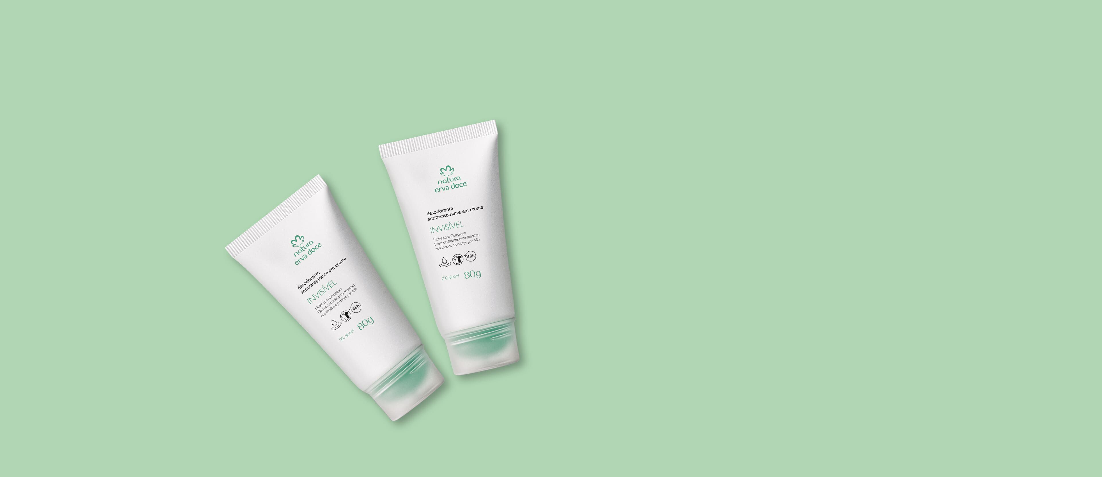 Kit Desodorante Antitranspirante em Creme Erva Doce (2 unidades)