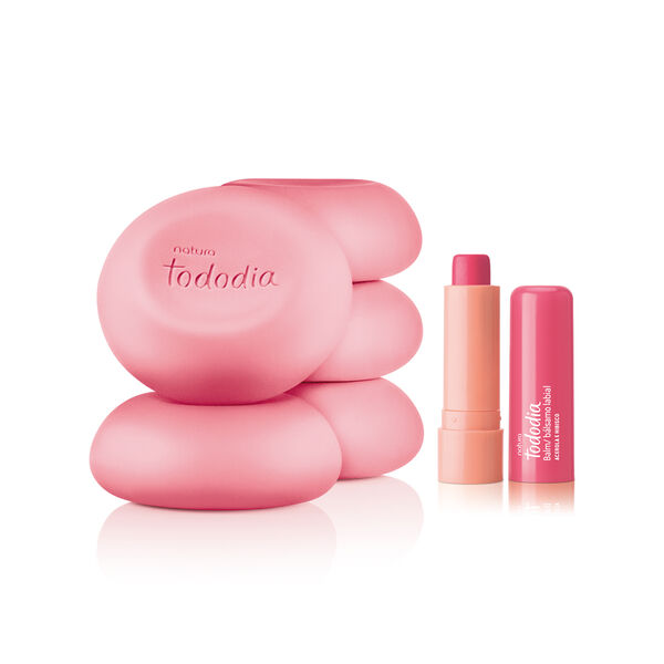 Kit Sabonete em Barra e Balm Tododia Acerola e Hibisco