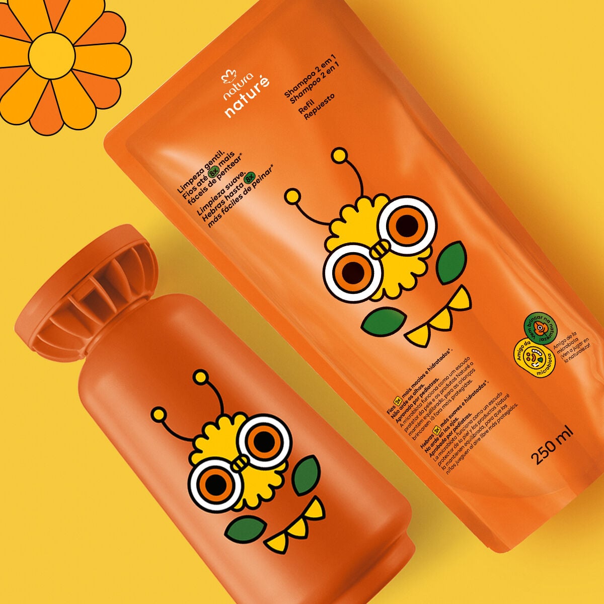 Kit Shampoo 2 em 1 Naturé com Refil