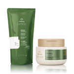 Kit Máscara com Refil Lumina Definição e Hidratação de Cabelos Cacheados