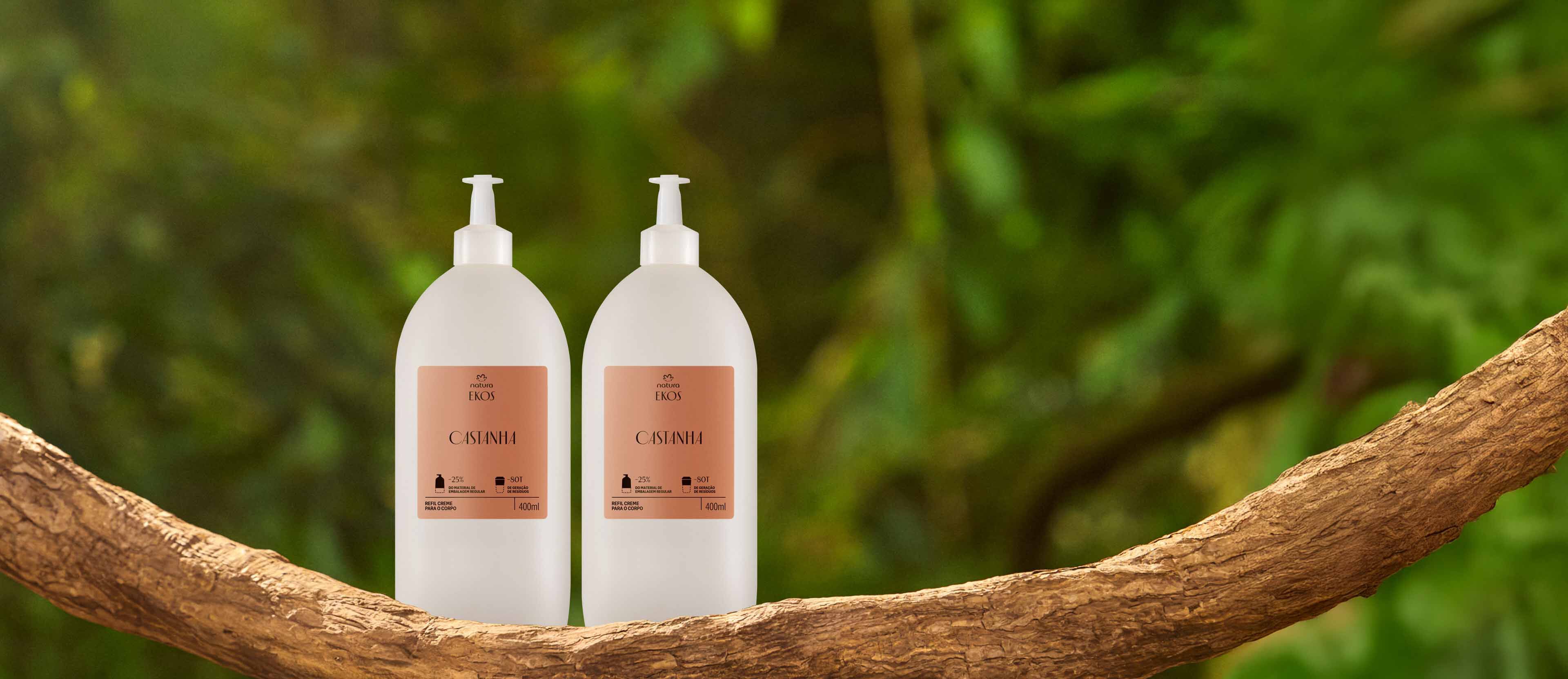 Kit Creme Desodorante Hidratante para o Corpo Ekos Castanha