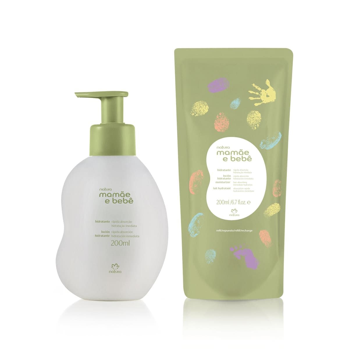 Kit Hidratante Mamae e Bebê com Refil (2 Produtos)