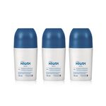 Kit Desodorante Antitranspirante Roll-on Kaiak Masculino (3 unidades)