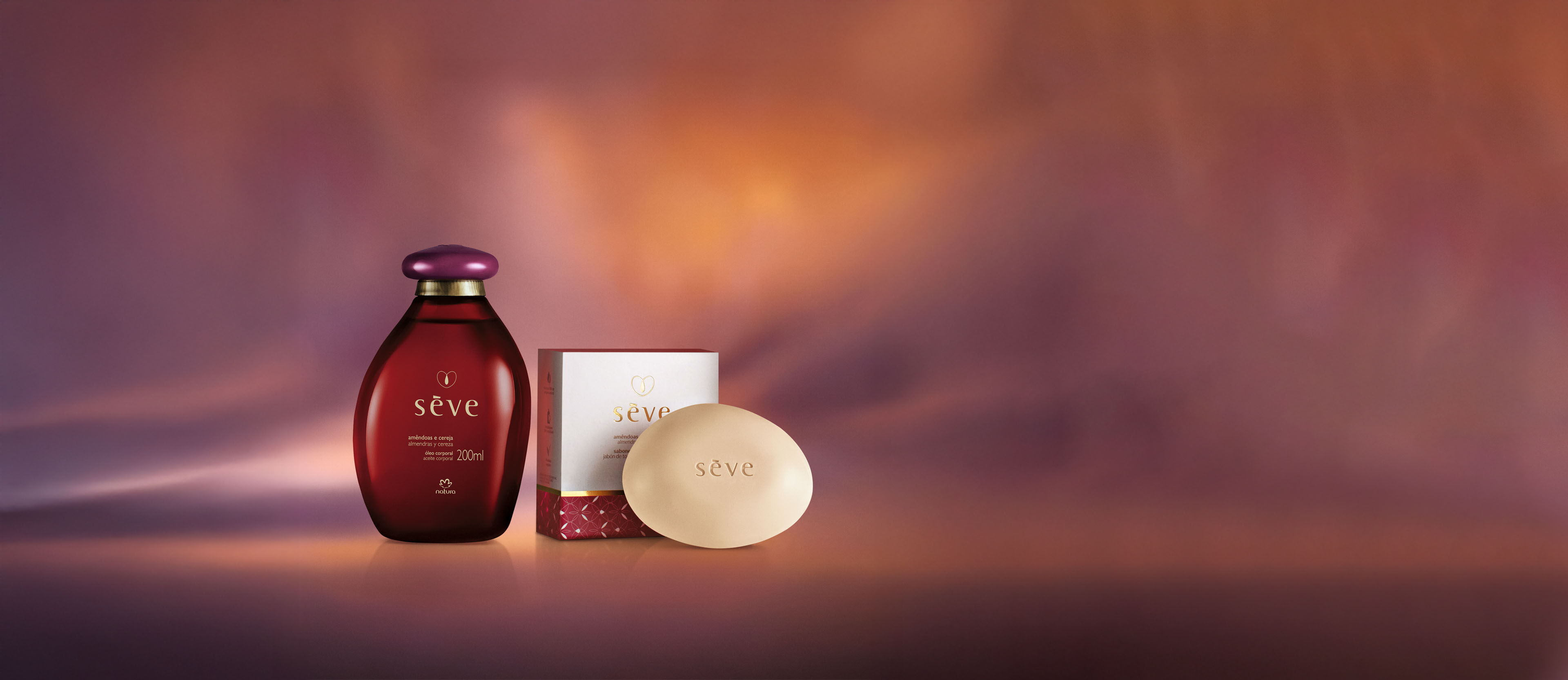 Kit Banho Hidratante Sève Amêndoas e Cereja