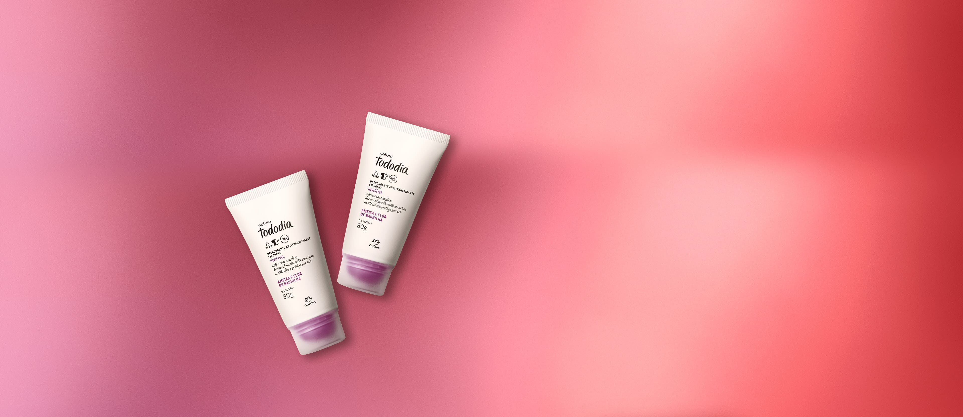 Kit Desodorante Antitranspirante em Creme Ameixa e Flor de Baunilha (2 unidades)