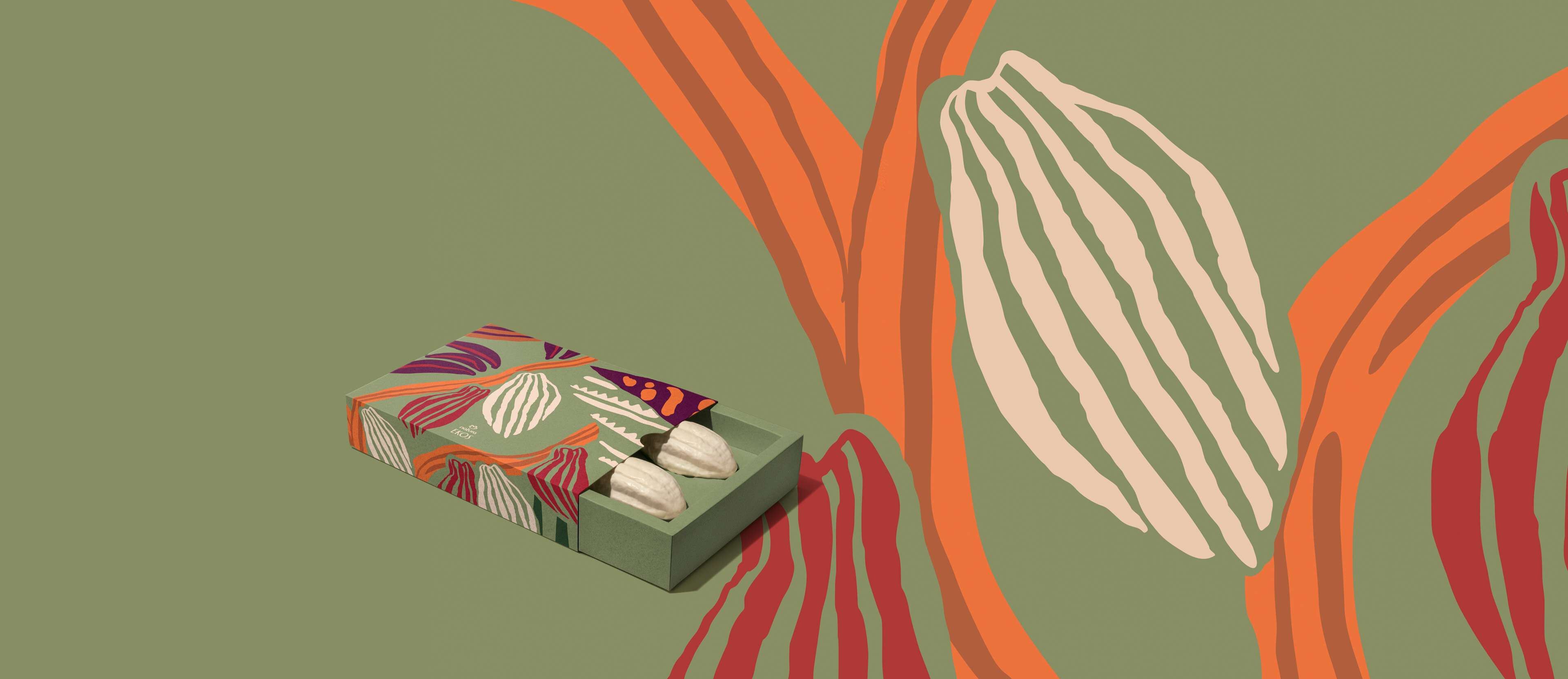 Caja de jabones en barra tallados puro vegetal Ekos