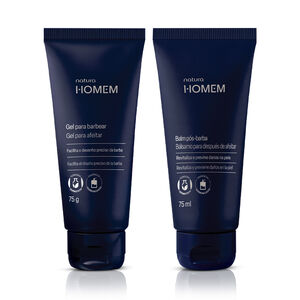 Kit Gel para Afeitar y Bálsamo para después de afeitar Multifuncional Natura Homem (2 productos)