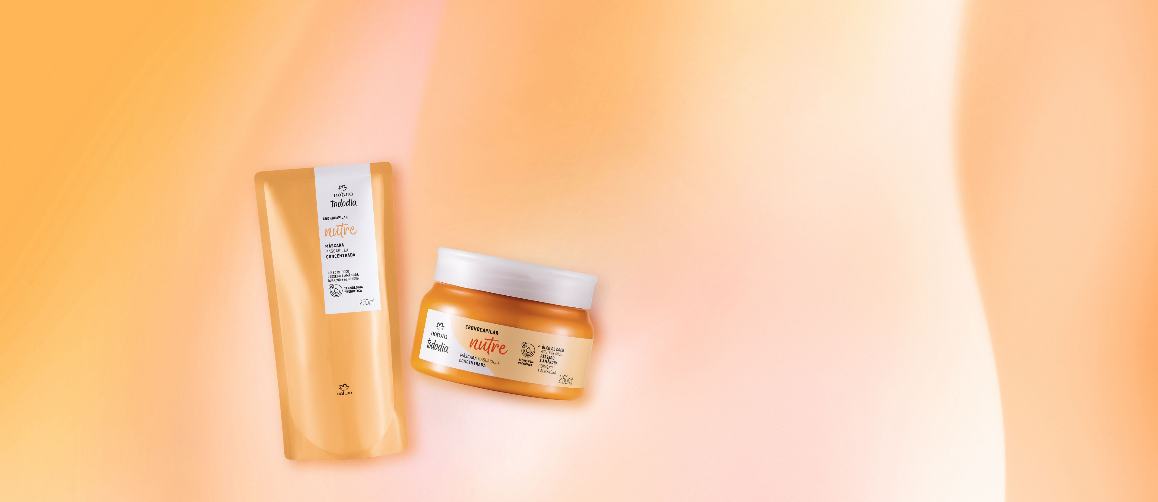 Kit Mascarilla de Nutrición con Repuesto Tododia Durazno y Almendra