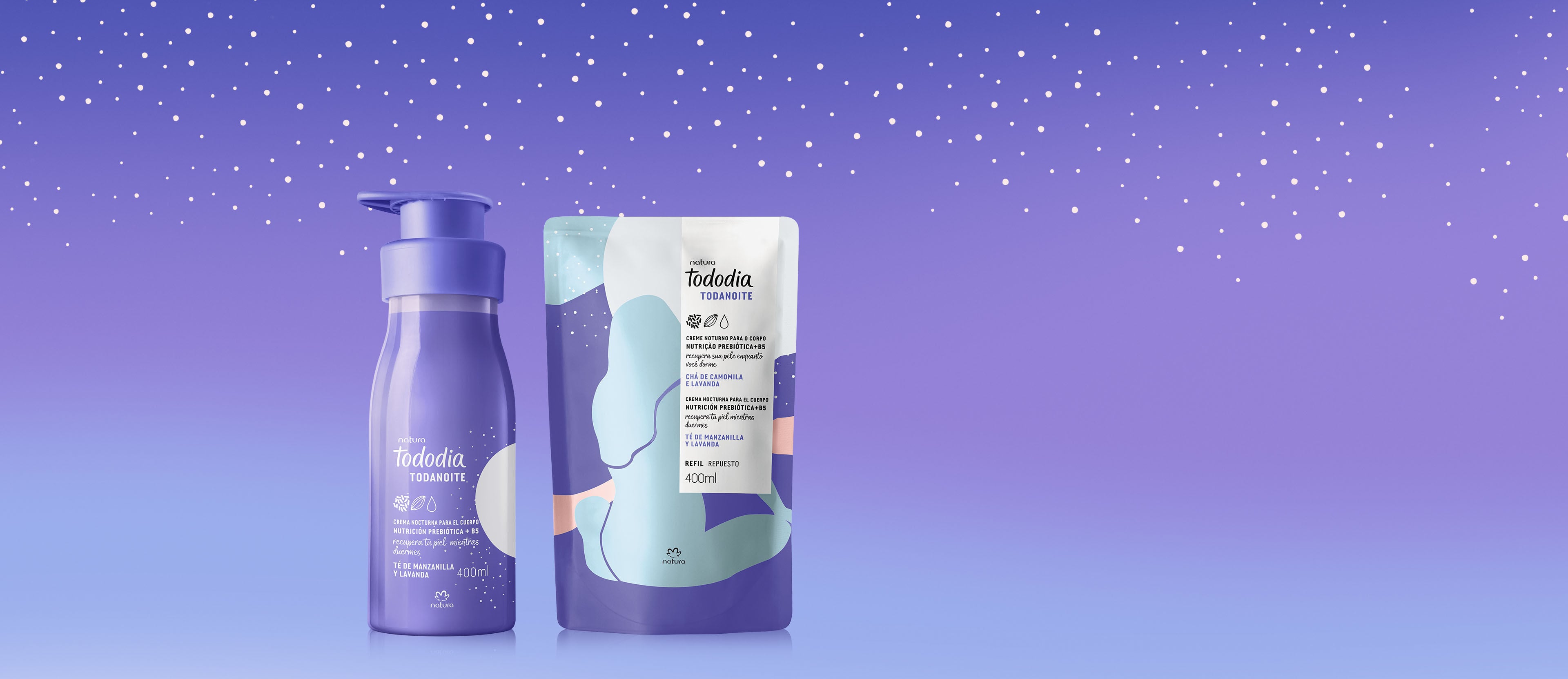 Crema Nocturna para El Cuerpo Té de Manzanilla Y Lavanda con Repuesto