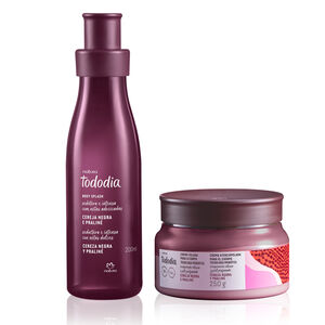 Kit Crema Corporal y Body Splash Tododia Cereza Negra y Praliné