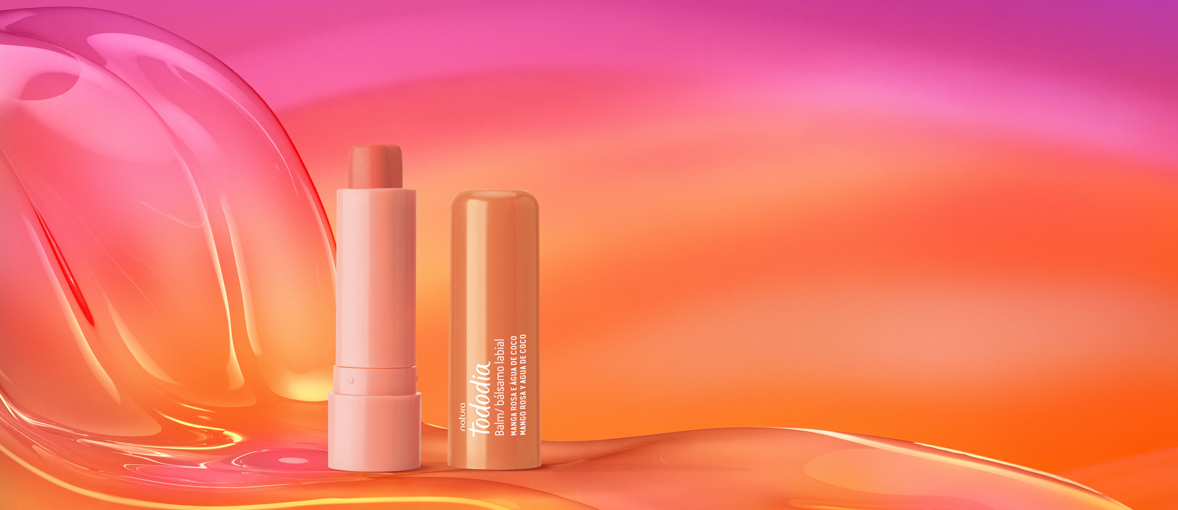 Bálsamo Labial Tododia Mango Rosa y Agua de Coco