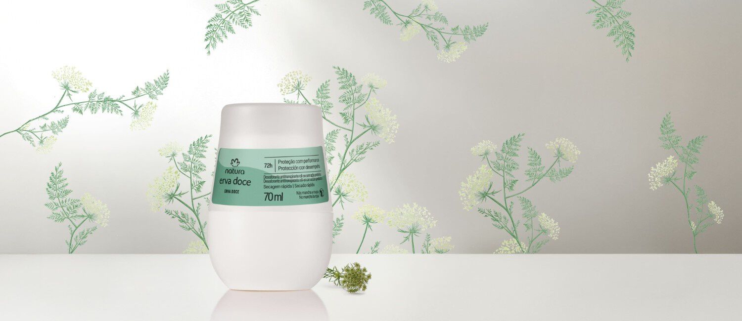 Desodorante Antitranspirante Roll-on Erva Doce
