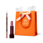 Regalo Madres Una Delineador y Labial (1 lápiz para ojos negro + 1 labial)