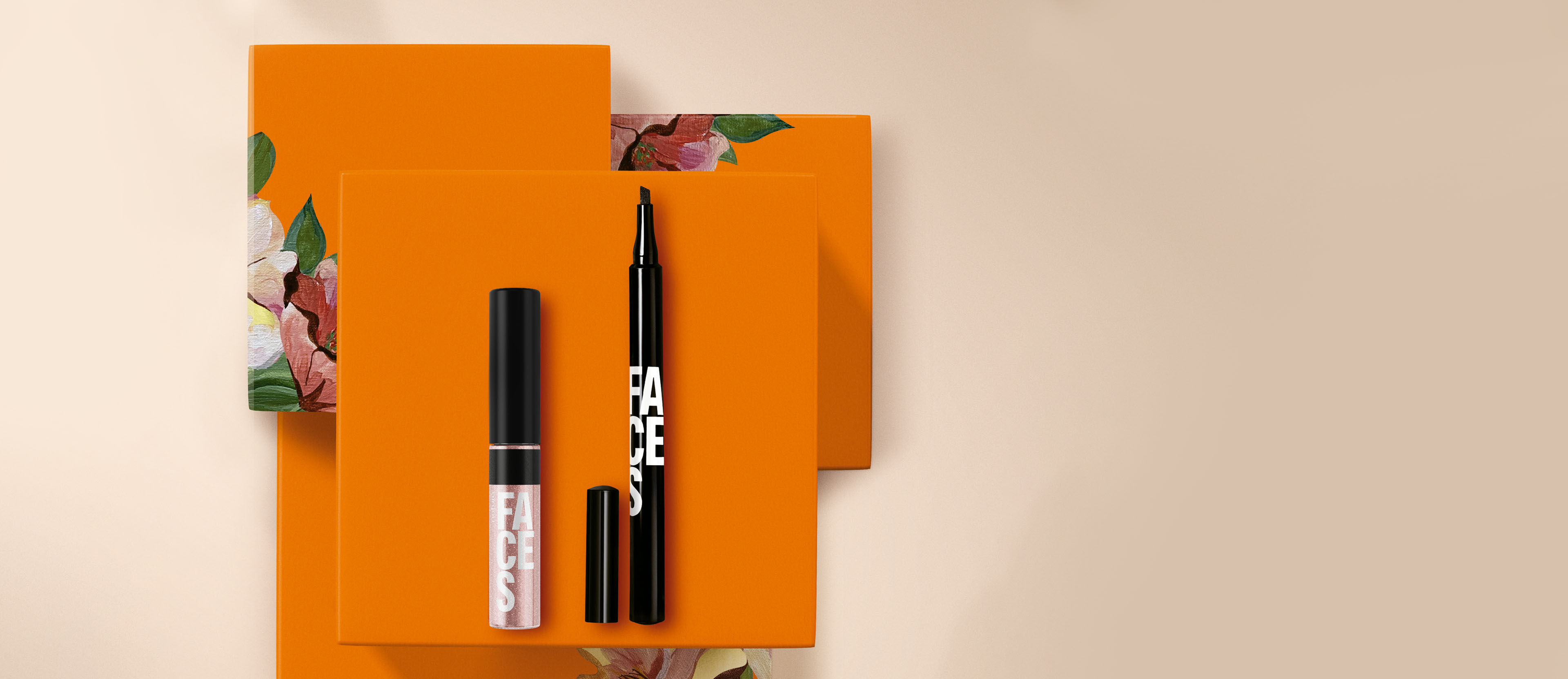 Regalo Madres Delineador y Gloss Labial Sparkle Glass Faces (con bolsa)