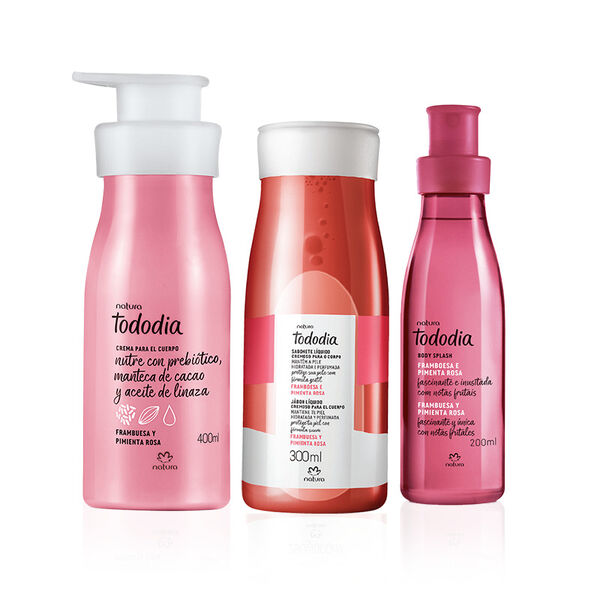 Kit perfumería y nutrición Tododia Frambuesa  y Pimienta Rosa