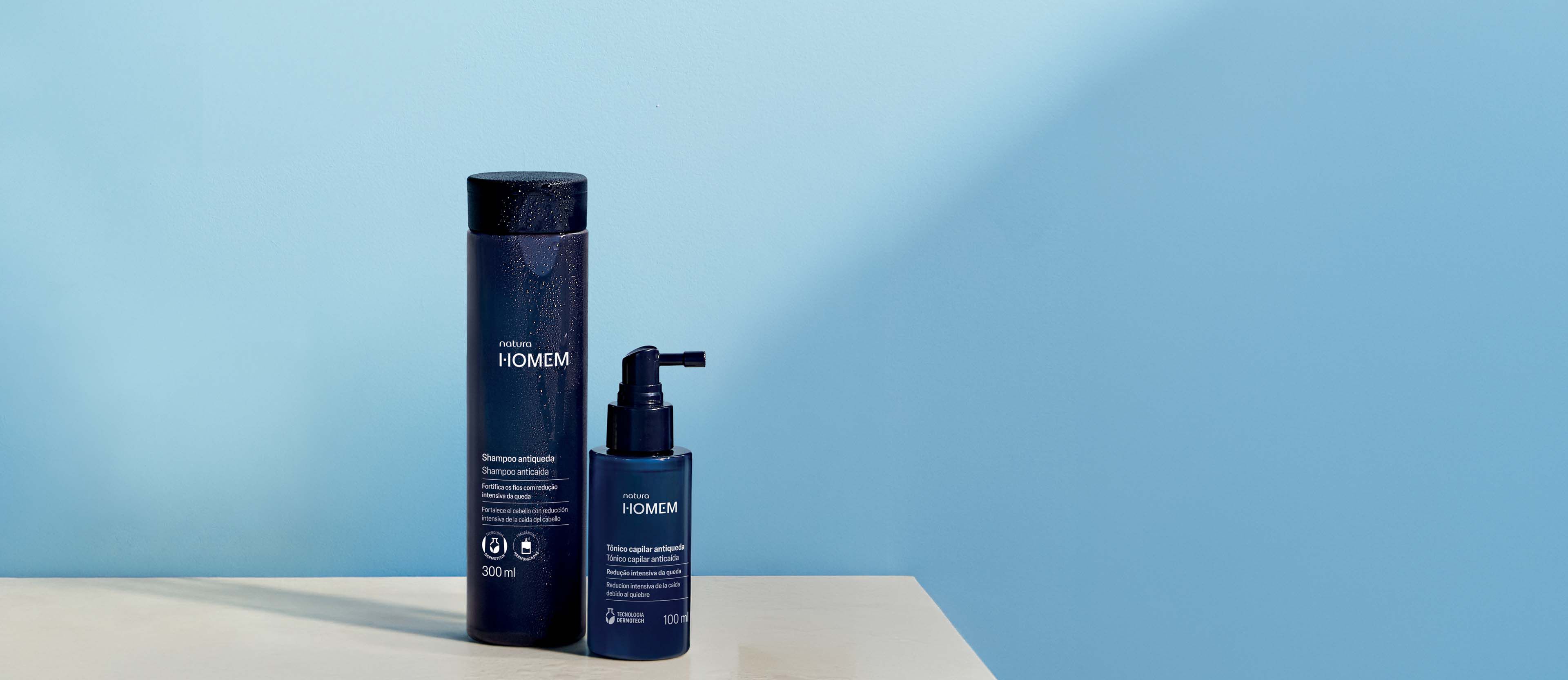Kit Shampoo y Tónico Capilar Anticaída Natura Homem (2 productos)