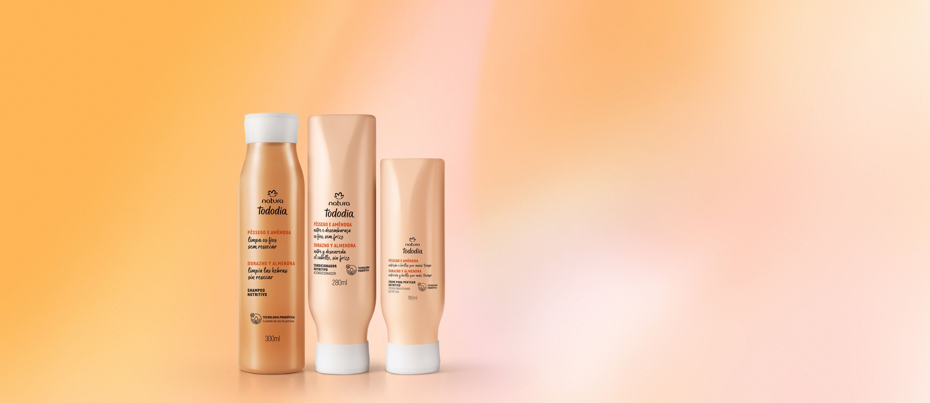 Kit Shampoo, Acondicionador y Crema para Peinar Tododia Nutrición