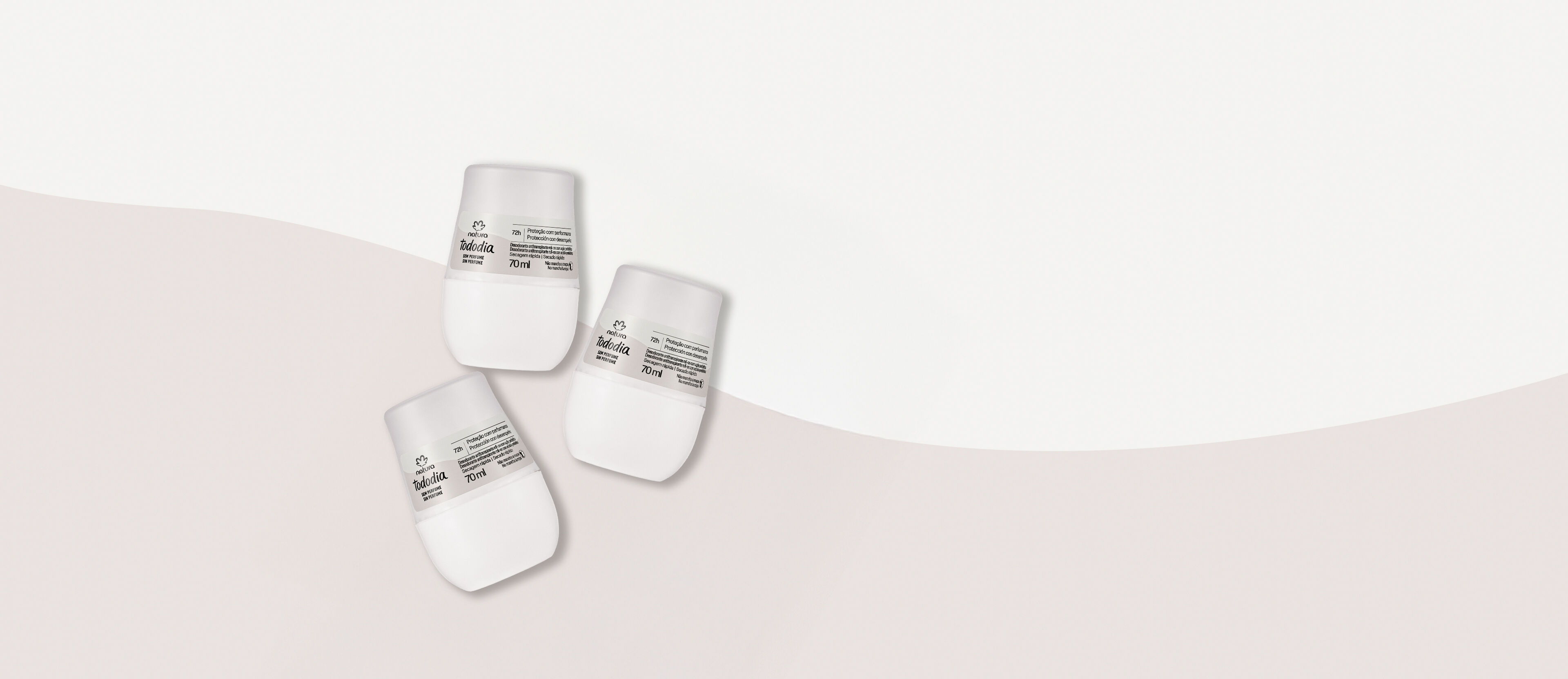 Kit Desodorante Antitranspirante Roll-on Tododia Sin Perfume