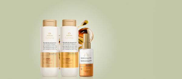 Kit Shampoo, Acondicionador y Aceite Capilar Lumina Nutrición de Nanoprecisión