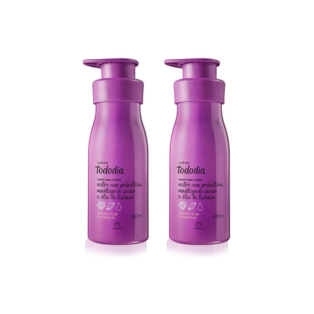 Kit Duo Hidratante Corporal Tododia Ciruela y flor de vainilla