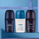 Kit Desodorante Antitranspirante Kaiak Clásico y Natura Homem con y sin perfume (2 productos)