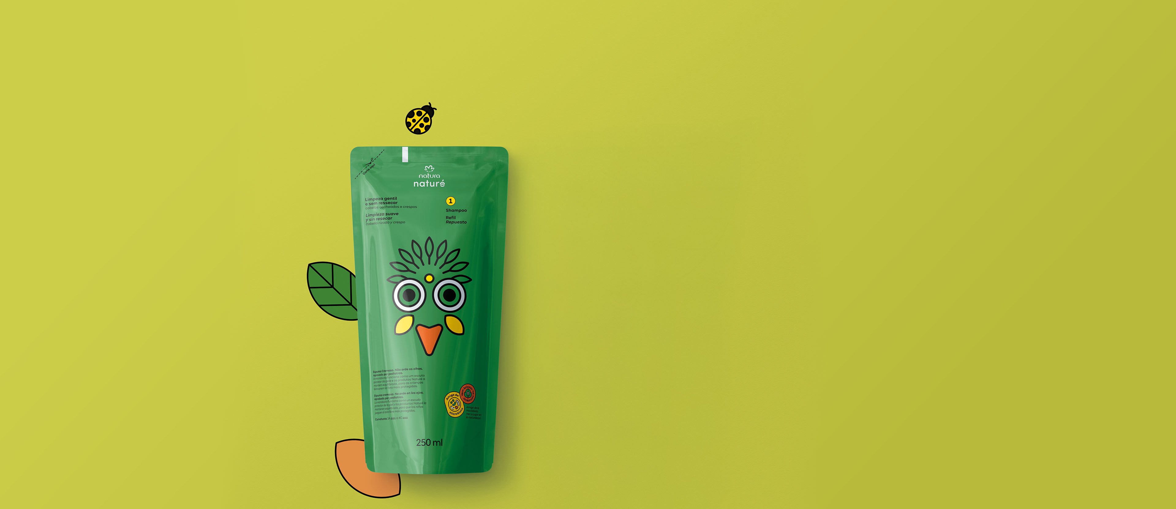 Repuesto Shampoo Naturé cabello rizado y crespo