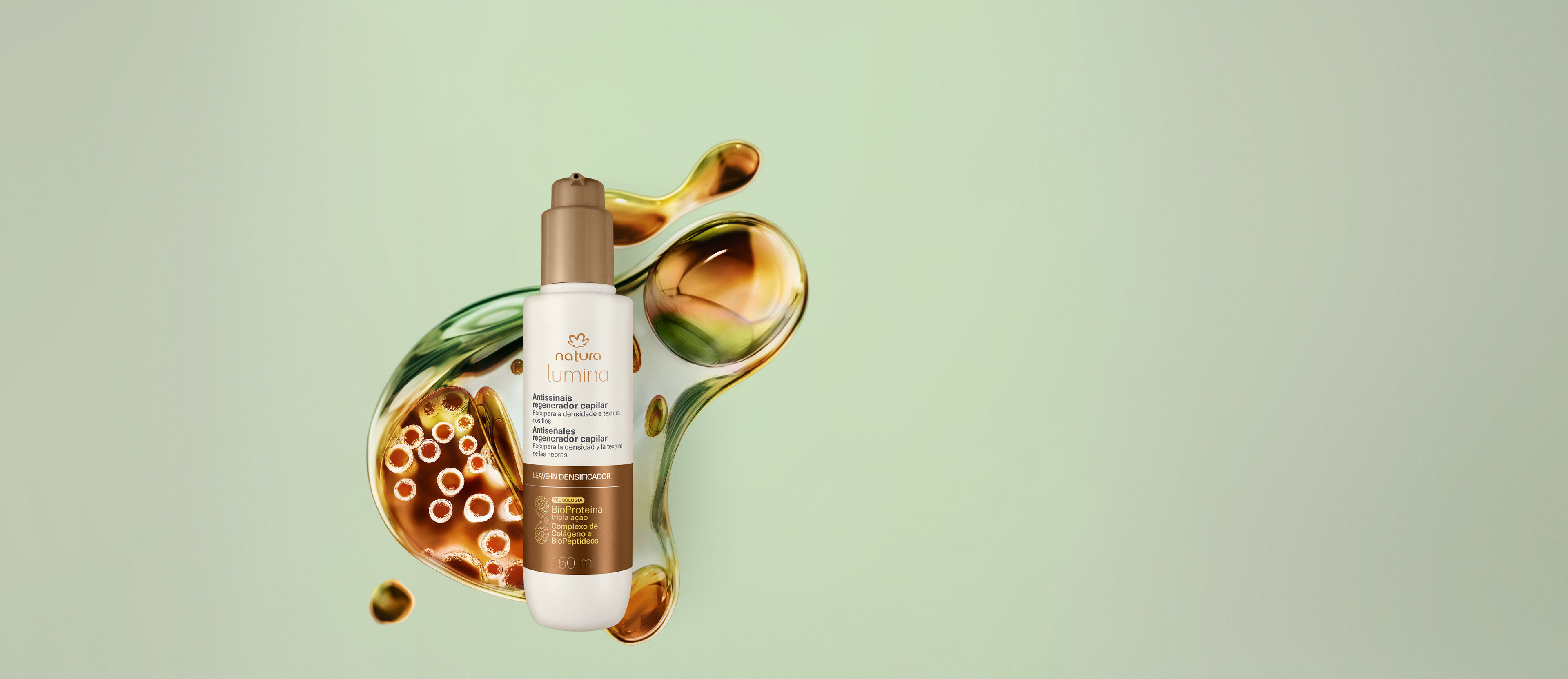 Leave-in Densificador Antienvejecimiento Regenerador Capilar Lumina 150 ml