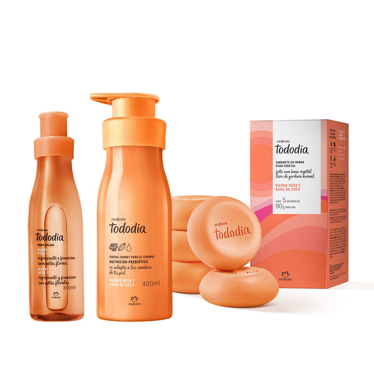 Kit Tododia Mango Rosa y Agua de Coco Hidratación y Perfumación