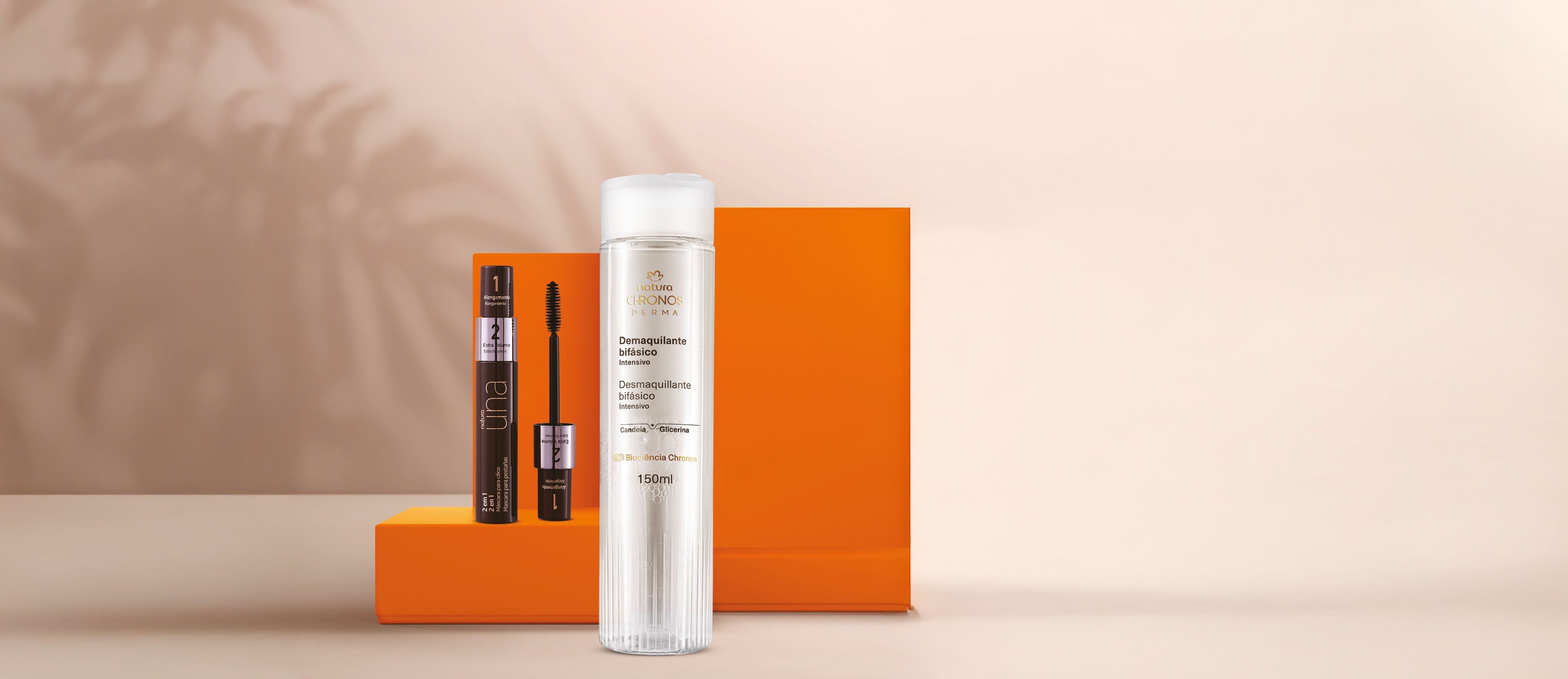 Regalo Madres Desmaquillante Bifásico y Máscara para pestaña 2 en 1