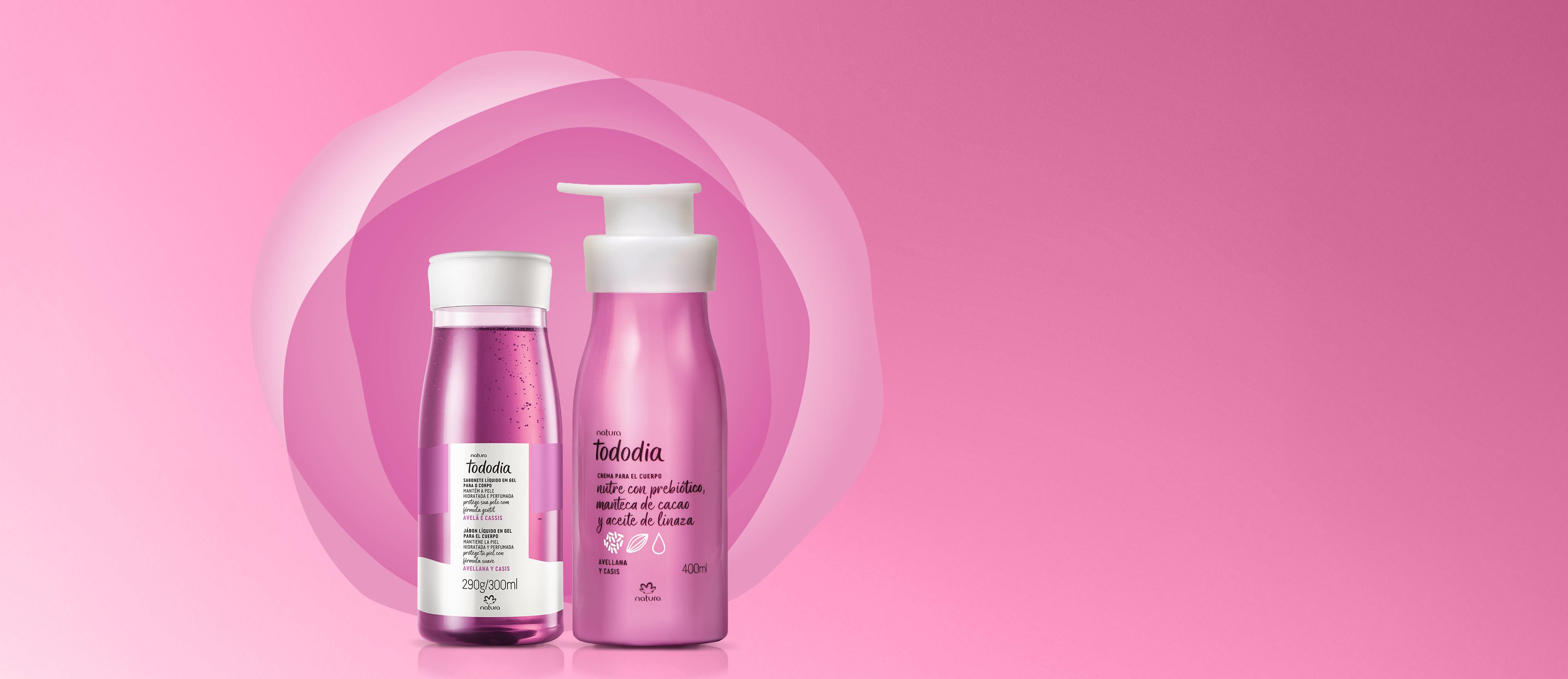 Kit Crema Corporal y Jabón Líquido Tododia Avellana y Casis