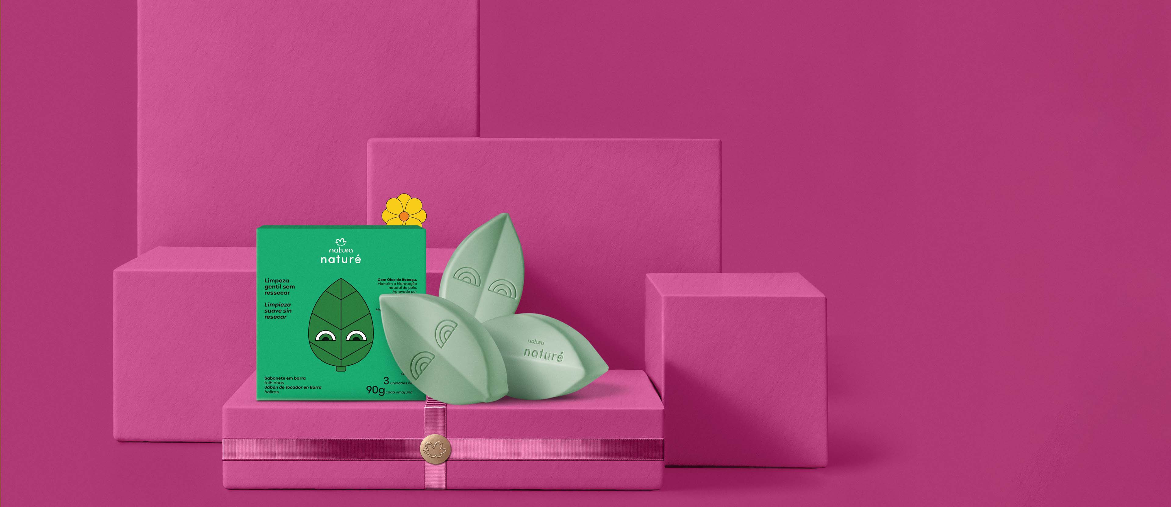 Regalo Niños Jabón en Barra Folhitas Natura Naturé