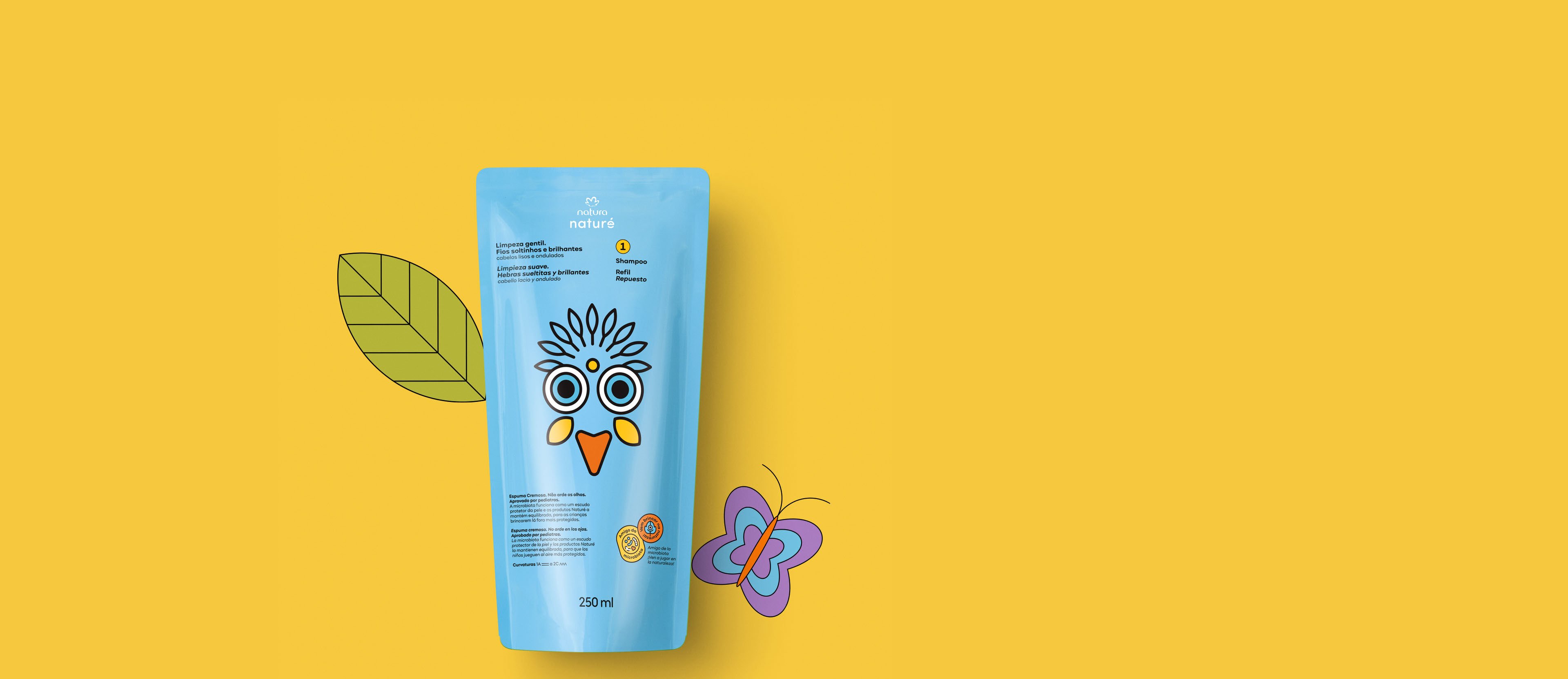 Repuesto Shampoo Naturé cabello lacio y ondulado