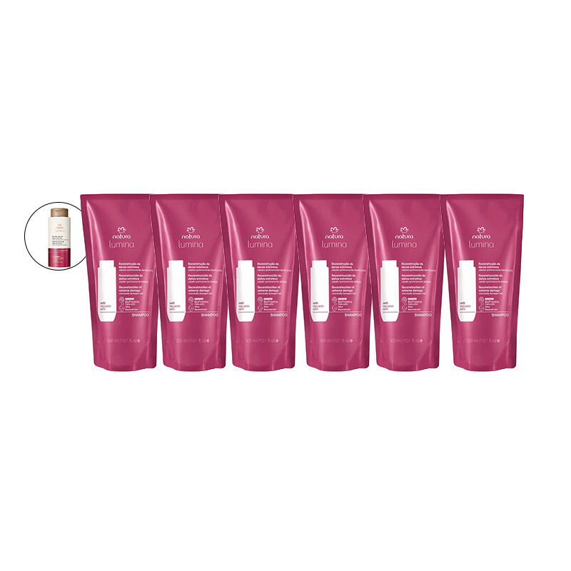 Kit súper Repuesto Shampoo Lumina Reconstruccion