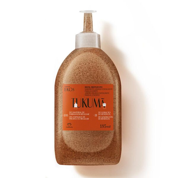 Repuesto Jabón Líquido Exfoliante Corporal Ekos Tucumã 185 ml