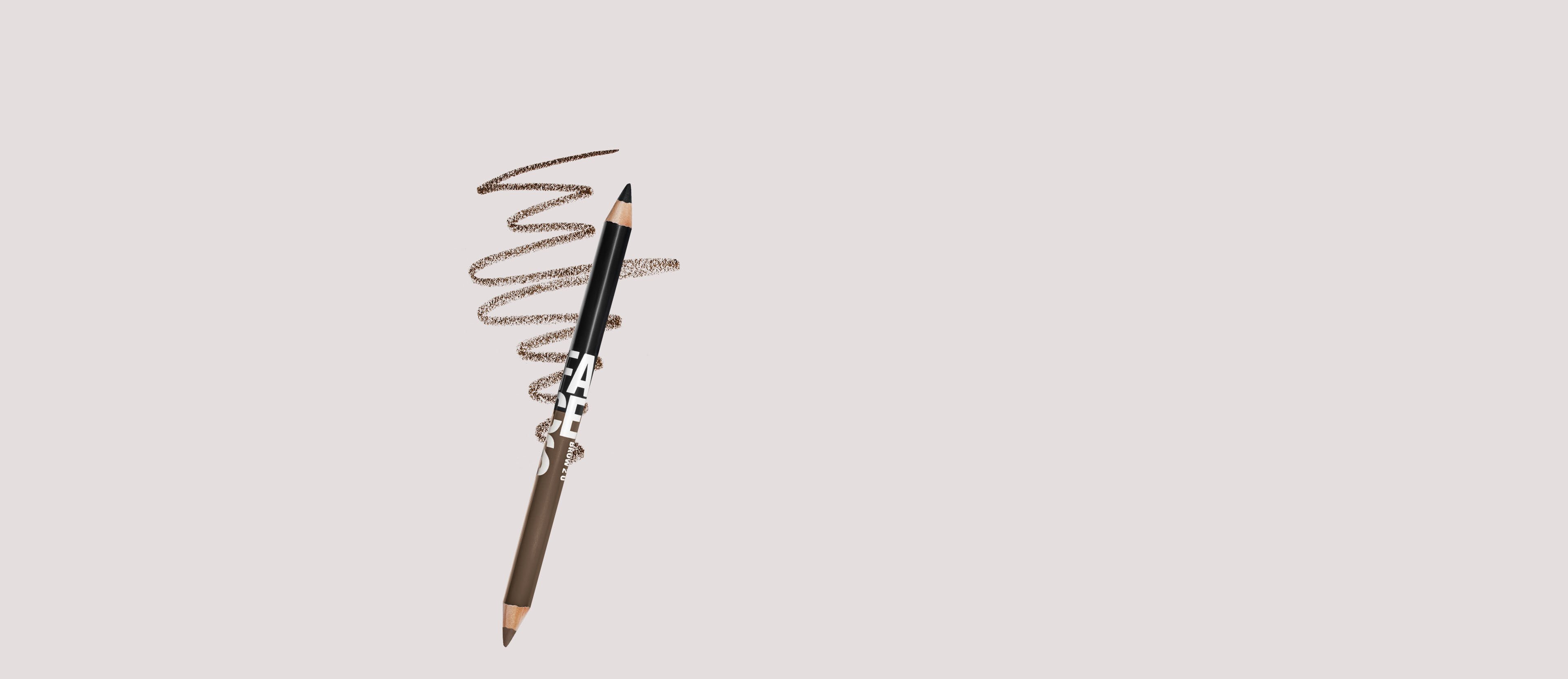 Lápiz dúo para ojos negro y cejas