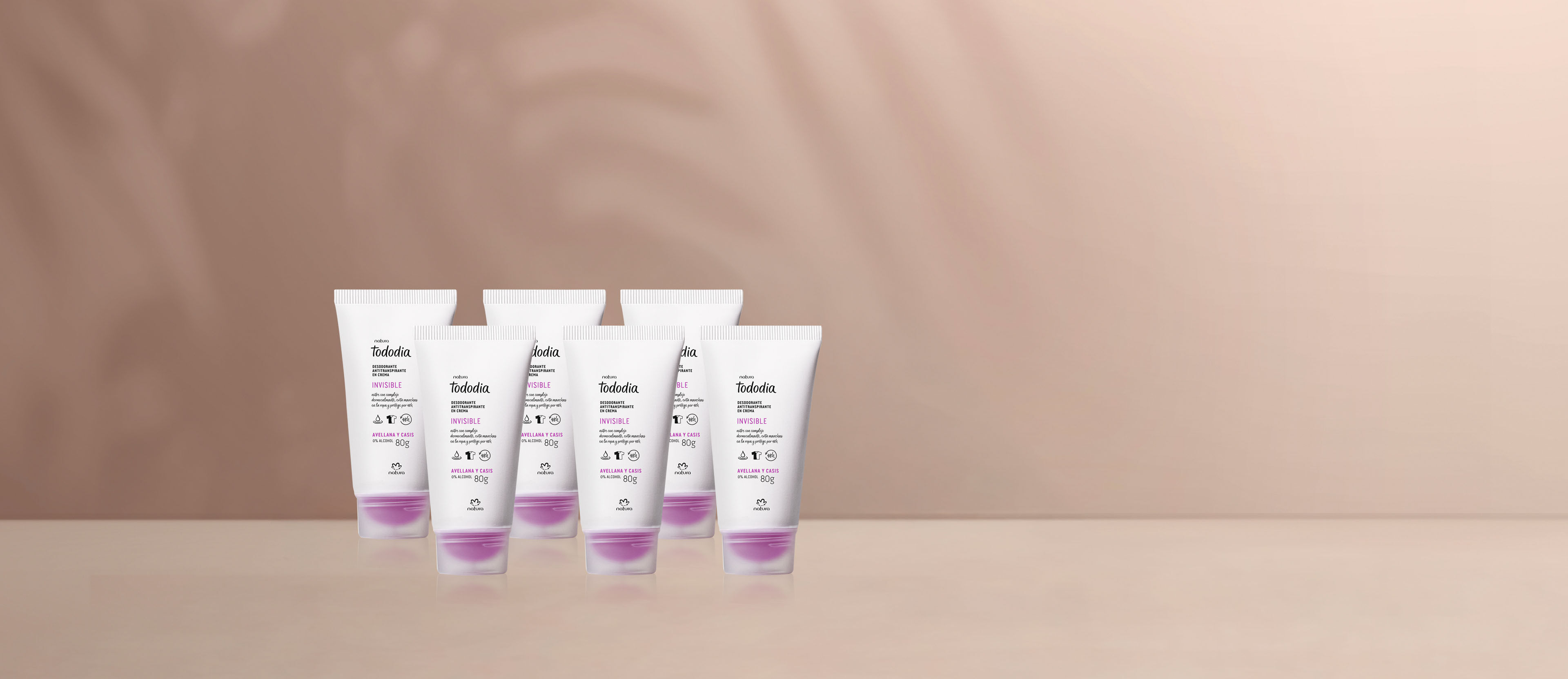 Kit Desodorante crema Tododia Avellana y casis (6 unidades)