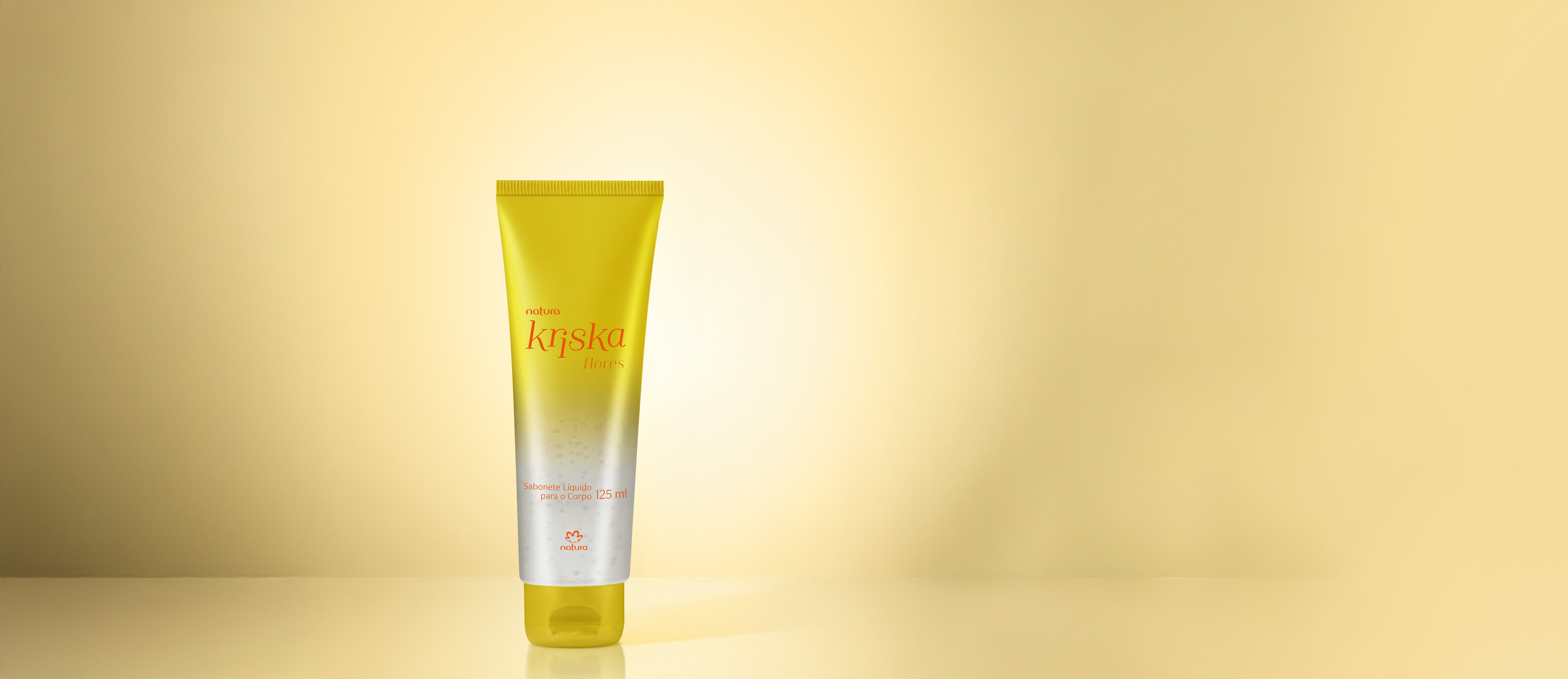 Jabón líquido para el cuerpo con partículas iluminadoras Kriska Flores 125 ml