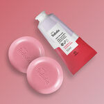 Regalo Madres Frambuesa y Pimienta Rosa (1 crema manos + 1 caja jabones barra + bolsa)