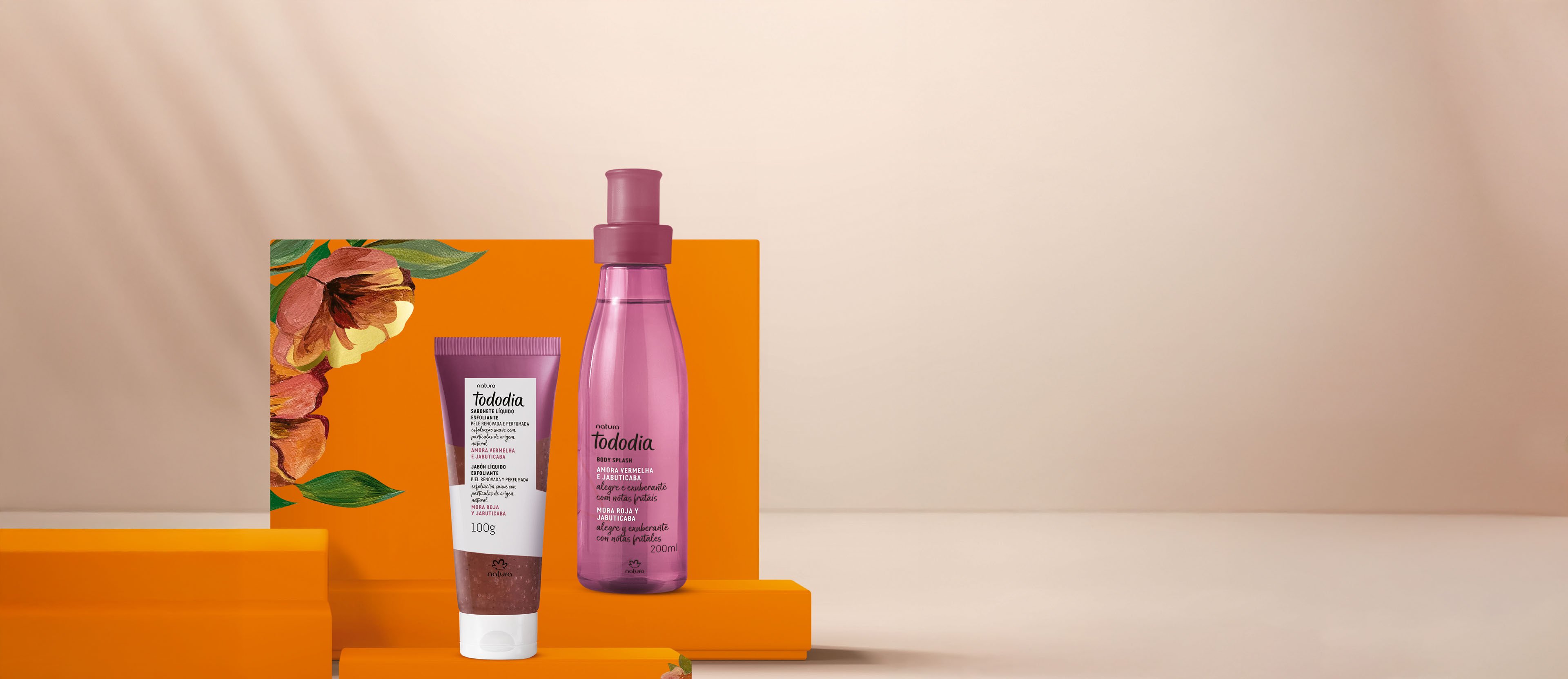 Regalo Madres Mora Roja y Jabuticaba (1 body splash + 1 jabón liquido exfoliante + bolsa)